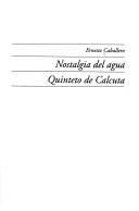 Cover for Nostalgia del agua