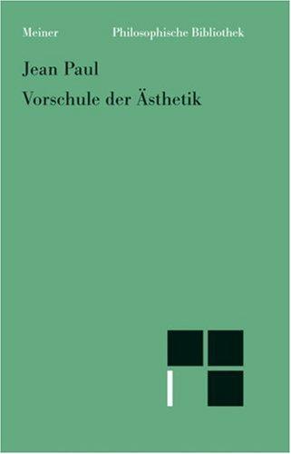 Cover for Vorschule der Ästhetik