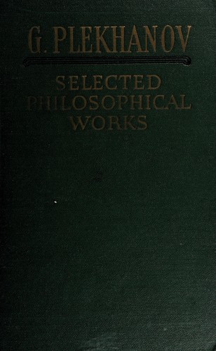 Cover for Selected philosophical works