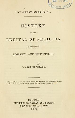 Cover for The great awakening