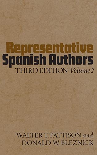 Cover for Representative Spanish Authors, Vol. 2
