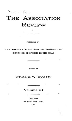 Cover for The Association Review