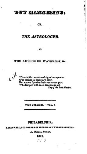 Cover for Guy Mannering: Or, The Astrologer