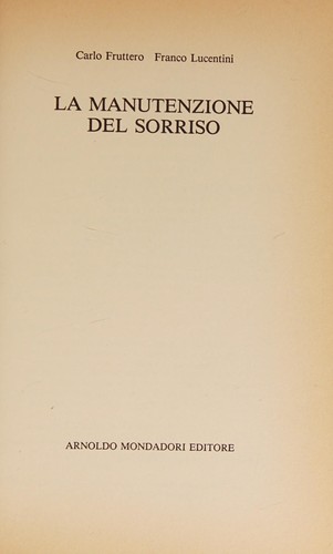 Cover for La manutenzione del sorriso
