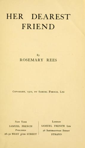 Cover for Her dearest friend