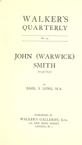 Cover for John (Warwick) Smith