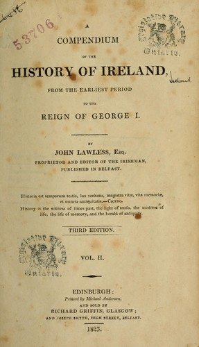 Cover for A compendium of the history of Ireland