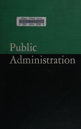 Cover for Public administration
