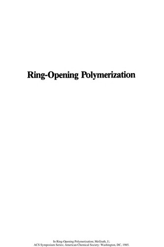 Cover for Ring-opening polymerization