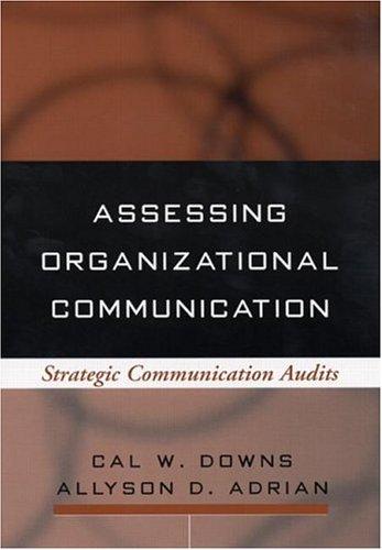 Cover for Assessing Organizational Communication