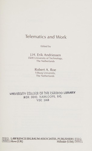 Cover for Telematics and work