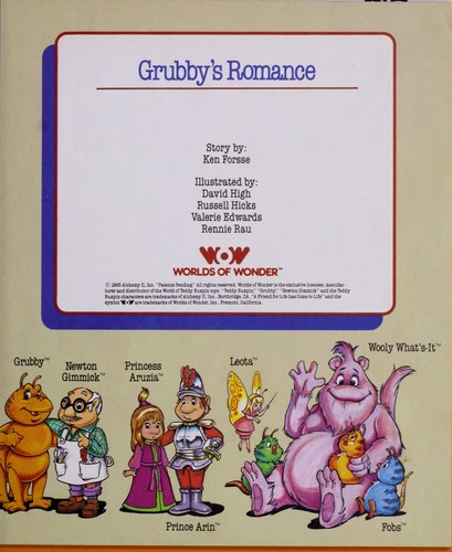 Cover for Grubby's Romance (World of Teddy Ruxpin)