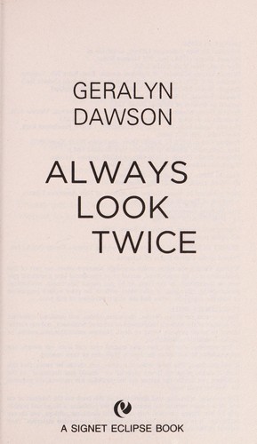 Cover for Always look twice