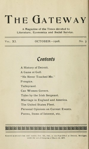 Cover for A history of Detroit