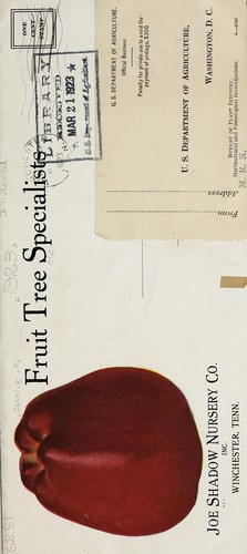 Cover for Fruit tree specialists [catalog]