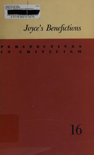 Cover for Joyce's Benedictions