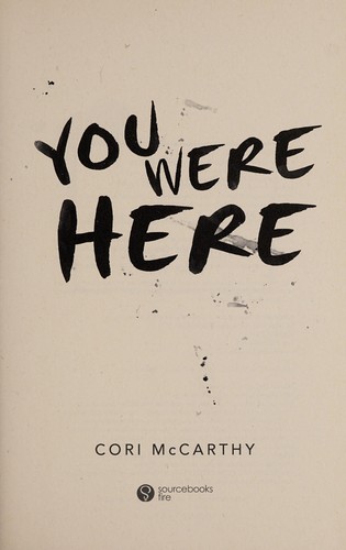 Cover for You were here