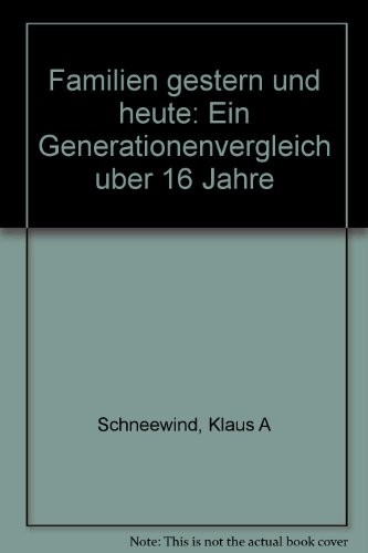 Cover for Familien gestern und heute
