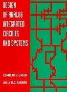 Cover for DESIGN OF ANALOG INT.CIR.& SYS [Paperback] Laker K.R.