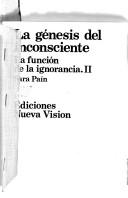 Cover for La Genesis del Inconsciente