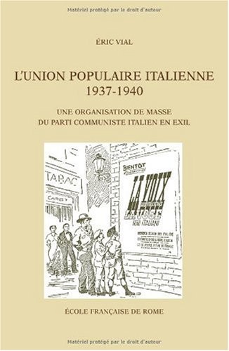 Cover for L' Union populaire italienne, 1937-1940