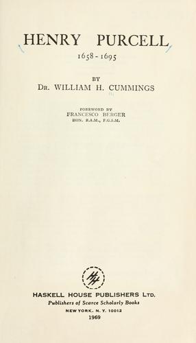 Cover for Purcell
