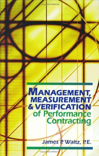 Cover for Management, Measurement & Verification of Performance Contracting