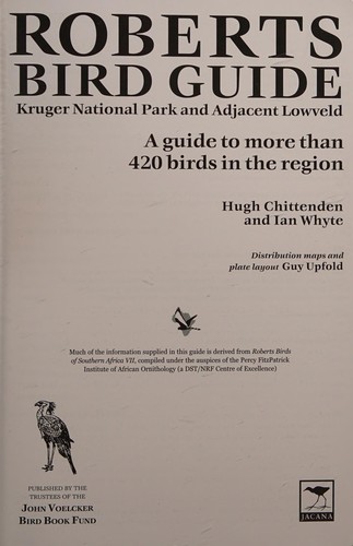 Cover for Roberts Bird Guide