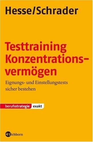 Cover for Testtraining Konzentrationsvermögen