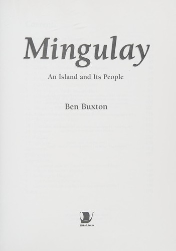 Cover for Mingulay