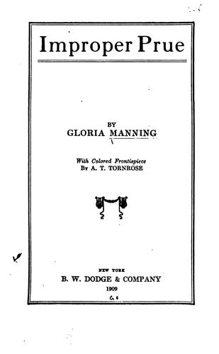 Cover for Improper Prue
