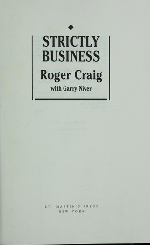 Cover for Strictly business