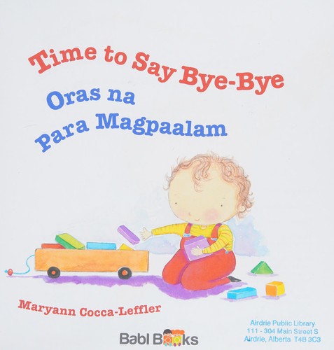 Cover for Time to say bye-bye