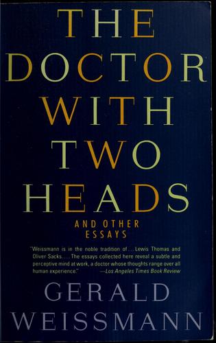Cover for The doctor with two heads and other essays