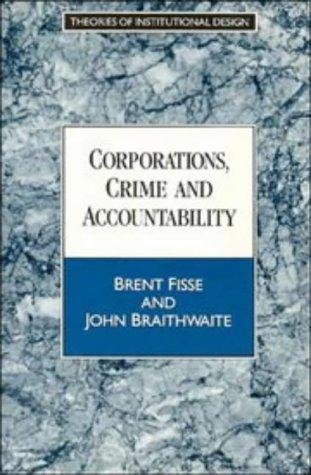 Cover for Corporations, crime, and accountability