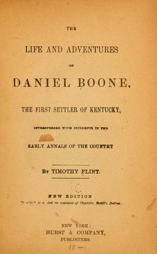 Cover for life and adventures of Daniel Boone