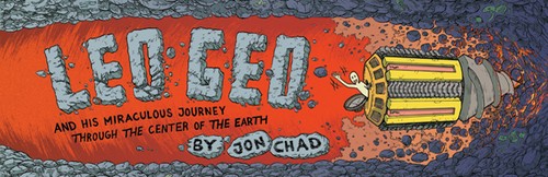 Cover for Leo Geo and his miraculous journey through the center of the earth