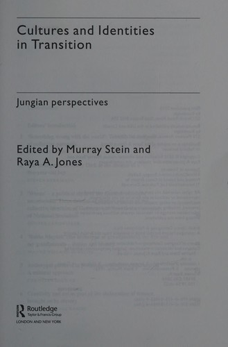 Cover for Cultures and identities in transition