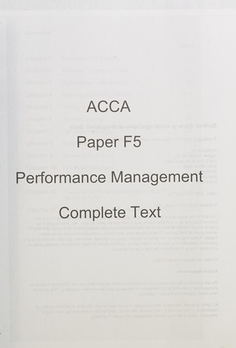 Cover for ACCA