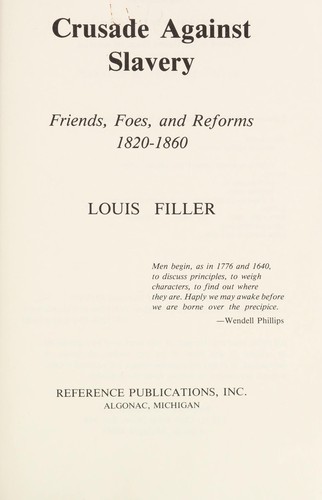 Cover for Crusade against slavery