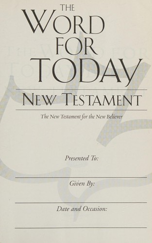 Cover for The Word for Today