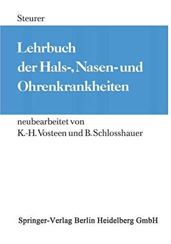 Cover for Lehrbuch der Hals-, Nasen- und Ohrenkrankheiten