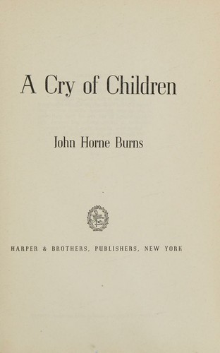 Cover for A cry of children (Bantam Books)