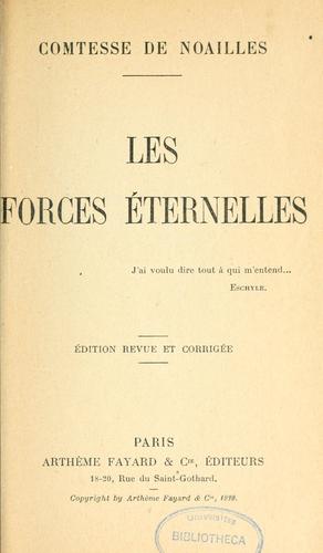 Cover for Les forces éternelles