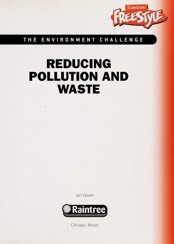 Cover for Reducing pollution and waste
