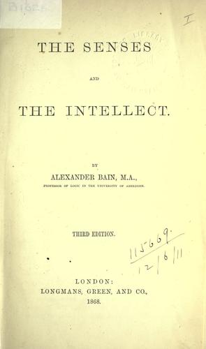 Cover for The senses and the intellect.