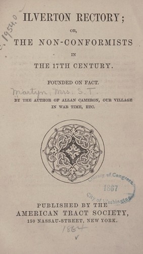 Cover for Ilverton rectory