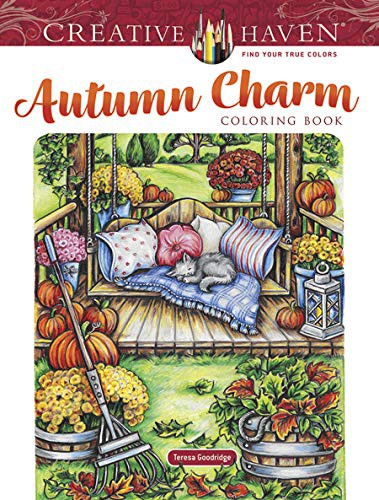 Cover for Creative Haven Autumn Charm Coloring Book