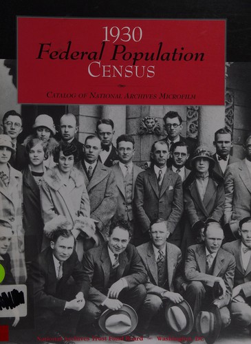 Cover for The 1930 federal population census