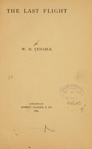 Cover for The last flight